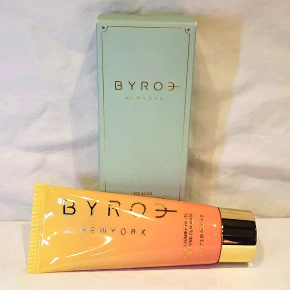 Byroe Peach Kombucha Tea Purifying Clay Mask 2.82 oz 80 ml